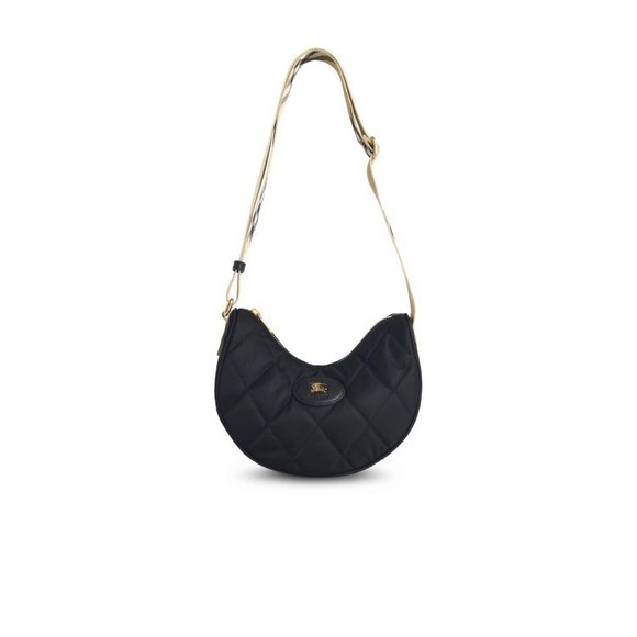 Burberry Horseshoe Black Fabric Bag - NWT - Picture 1 of 3